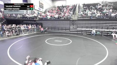 4A 144 lbs Cons. Round 1 - Carter Vazquez, Stansbury vs Raleigh Thomson, Uintah