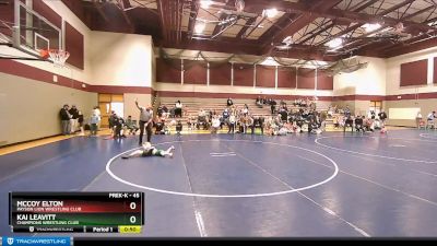 45 lbs Semifinal - McCoy Elton, Payson Lion Wrestling Club vs Kai Leavitt, Champions Wrestling Club