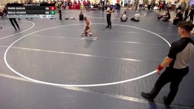 10U GIRLS - 62 lbs 5th Place Match - Paris Guelig, Edina Wrestling Association vs Malia Jelinek, Stillwater Area Wrestling