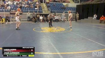 106 lbs Placement Matches (8 Team) - Chase Clemenson, E1-West Fargo Sheyenne vs Aaron Morris, W1-Williston
