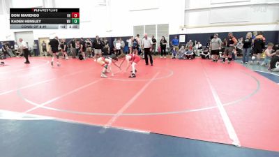 C-138 lbs Consi Of 8 #1 - Dom Marengo, OH vs Kaden Hensley, WV