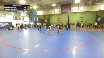 120 lbs Champ. Round 1 - Dominic Caicedo, Corona vs Brandon Garcia, Hesperia