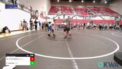 140 lbs Semifinal - Michael Critchfield Jr, Carl Albert vs Carson Barber, Little Axe Takedown Club