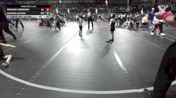 45 lbs Consi Of 8 #1 - Brooks Giberson, All I See Is Gold Academy vs Easton Layton, Upper Township