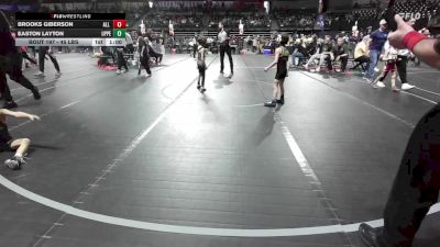 45 lbs Consi Of 8 #1 - Brooks Giberson, All I See Is Gold Academy vs Easton Layton, Upper Township