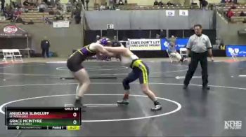 Girls 126 lbs Cons. Semi - Grace Mcintyre, Clarksville Girls vs Angelina Slingluff, Seymour Girls