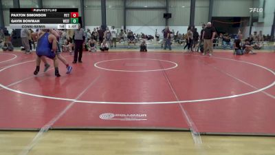 171 lbs Consolation - Paxton Simonson, Pittsburgh vs Gavin Bowman, Westminster