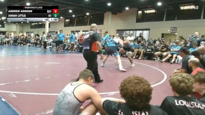 190 lbs Round 5 (6 Team) - Jonah Little, Funky Boyz vs Andrew Arinder, North DeSoto Red