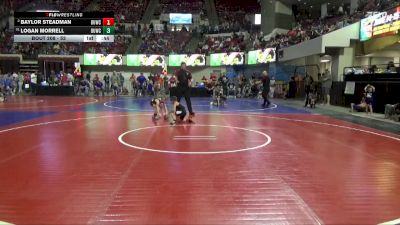 52 lbs Champ. Round 1 - Logan Morrell, Team Champs vs Baylor Steadman, Sidney Wrestling Club