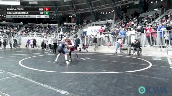 67 lbs Quarterfinal - Takoda Owen, ARDMORE TAKEDOWN CLUB vs Graham Schmelz, Victory Youth Wrestling