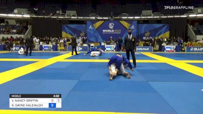 VANESSA NANCY GRIFFIN vs RAQUEL DAYNE KALEIALOHA 2021 World Jiu-Jitsu IBJJF Championship