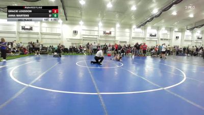 59.1-65 lbs 3rd Place - Gracie Logsdon, WV vs Anna Martens, NY