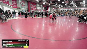 170 lbs Cons. Round 7 - Karyna Rios, Oak Hills vs Nicole Chavez, Walnut