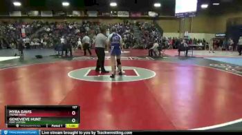 127 lbs Cons. Round 1 - Genevieve Hunt, Fort Lupton vs Myra Davis, Palmer Ridge