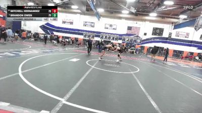 150 lbs Champ. Round 3 - Brandon Owen, Paloma Valley vs Mitchell Hernandez, Palm Desert