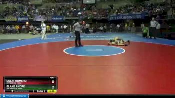 3rd Place Match - Colin Romero, St. Thomas More vs Blake Andre, Archbishop Shaw