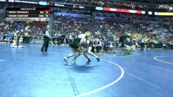 2A-150 lbs Champ. Round 2 - Shane Hanford, West Marshall vs Brody McKinley, Harlan Community