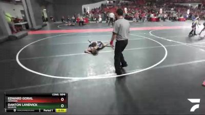 95 lbs Cons. Semi - Danton Landvick, Oconto vs Edward Goral, Denmark