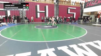 126 lbs 7th Place - Jorden Dietz, Minnechaug vs Dillon Daukantas, Nashoba