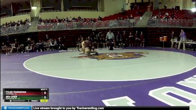 190 lbs Round 3 (4 Team) - Tyler Zwingman, Columbus vs Ben Uher, Manhattan HS