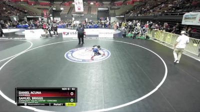 82 lbs Semifinal - Daniel Acuna, California vs Samuel Briggs, Community Youth Center - Concord Campus Wrestling