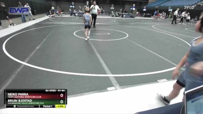 61-64 lbs Semifinal - Bruin Bjostad, Clearwater Youth Wrestling Clu vs Neiko Parra, Team Lightning Wrestling Club