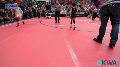 58 lbs Quarterfinal - Adalena Chay, Harrah Little League Wrestling vs Phoenix Wright, Caney Valley Wrestling