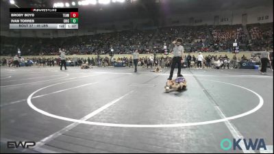 49 lbs Round Of 16 - Brody Boyd, Team Tulsa Wrestling Club vs Ivan Torres, Chickasha Wrestling