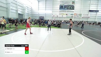 138 lbs Quarterfinal - Jeffrey Elerick, MOB Wrestling vs Daniel Kim, Lions WC