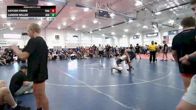 120 lbs Semifinal - Aayush Pande, Pursuit-HS vs Landon Miller, Jacket Wrestling Club-HS