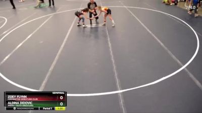 Semifinal - Zoey Flynn, Farmington Wrestling Club vs Aldina Didovic, Anoka Youth Wrestling