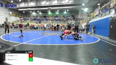 73 lbs Consi Of 8 #1 - Emery Hunter, Duncan Demon Wrestling vs Ty Burns, Morrison Takedown Club