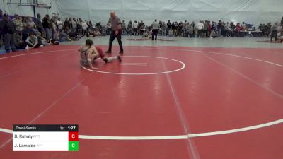 110 lbs Consolation - Brady Rohaly, Pittsburgh vs Jacob Lamaide, Pittsburgh