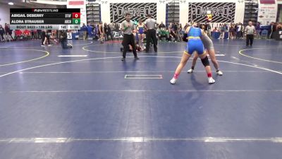 136 lbs Semifinal - Abigail DeBerry, Stafford-VA vs Alora Strauser, Archbishop Alter-OH