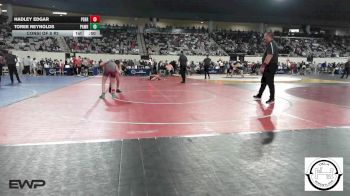 100 lbs Consi Of 8 #2 - Hadley Edgar, Perry Girls Wrestling Club vs Toree Reynolds, Pawhuska Huskies JH