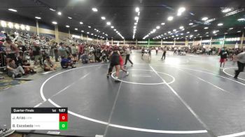 215 lbs Quarterfinal - Jonathan Arias, Lions Of Judah vs Benjamin Escobedo, Tmwc