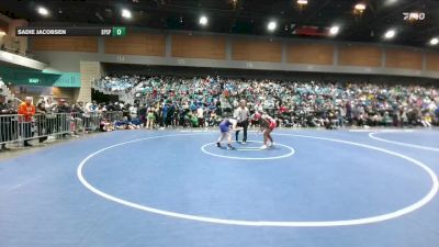 135 lbs Champ. Round 2 - Sadie Jacobsen, Spanish Springs vs Roosberth Fleury, Wooster