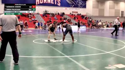 184 lbs Cons. Semi - Sundiata Chavis, Garrett College vs Drew Palochak, Slippery Rock Club Team