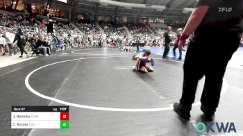 67 lbs Quarterfinal - Jackson Beckley, Team Tulsa Wrestling Club vs Calin Kinder, Piedmont