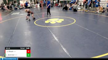 40-46 lbs Round 4 - Jaxon Shuck, Adams Central Youth Wrestling vs Luke Schriner, Holdrege