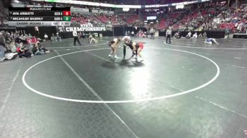 Girls 145 lbs Champ. Round 1 - Ava Armatti, Neenah-Girls vs Micahlee Skjerly, Barron-Girls
