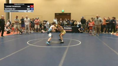 82 lbs Quarters - Calvin Thompson, Headhunters Wrestling Club vs Matthew Bly, Mat Assassins