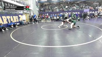 157 lbs Quarterfinal - Teagan Dixon, Great Falls CMR vs Corey Getzlaff, Williston