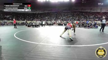 G5A-155 lbs Cons. Round 1 - Myciaha Brown, Douglass-Girls vs Desie Grandstaff, Hilldale-Girls