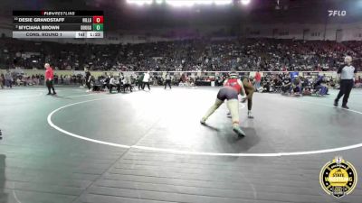 G5A-155 lbs Cons. Round 1 - Myciaha Brown, Douglass-Girls vs Desie Grandstaff, Hilldale-Girls
