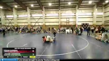 98 lbs Cons. Round 1 - Jagger Anderson, Bear River Jr High Wrestling vs Isaiah Garrido, Warrior Wrestling Club