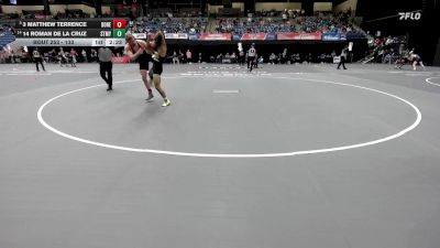 133 lbs Champ. Round 2 - 3 Matthew Terrence, Doane vs 14 Roman De La Cruz, Saint Mary