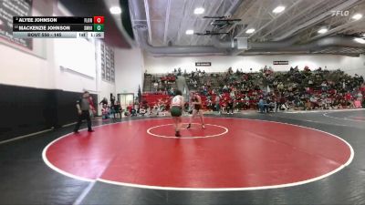 145 lbs Championship Bracket - Alyee Johnson, Florence High School vs Mackenzie Johnson, Smoky Hill