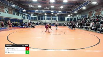 120 lbs 3rd Place - Ava Pen Kieng, Lowell vs Madeline Ngo, Newton North