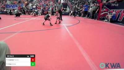 37 lbs Rr Rnd 2 - Trek Castor, Woodward Youth Wrestling vs Tate Cox, Brawlers